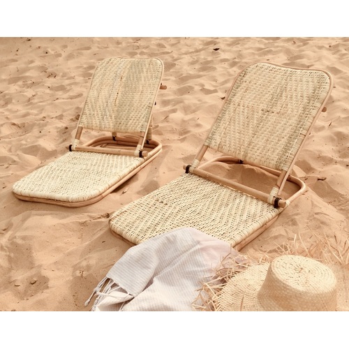Beach Lounger - Natural (Closed Weave) 