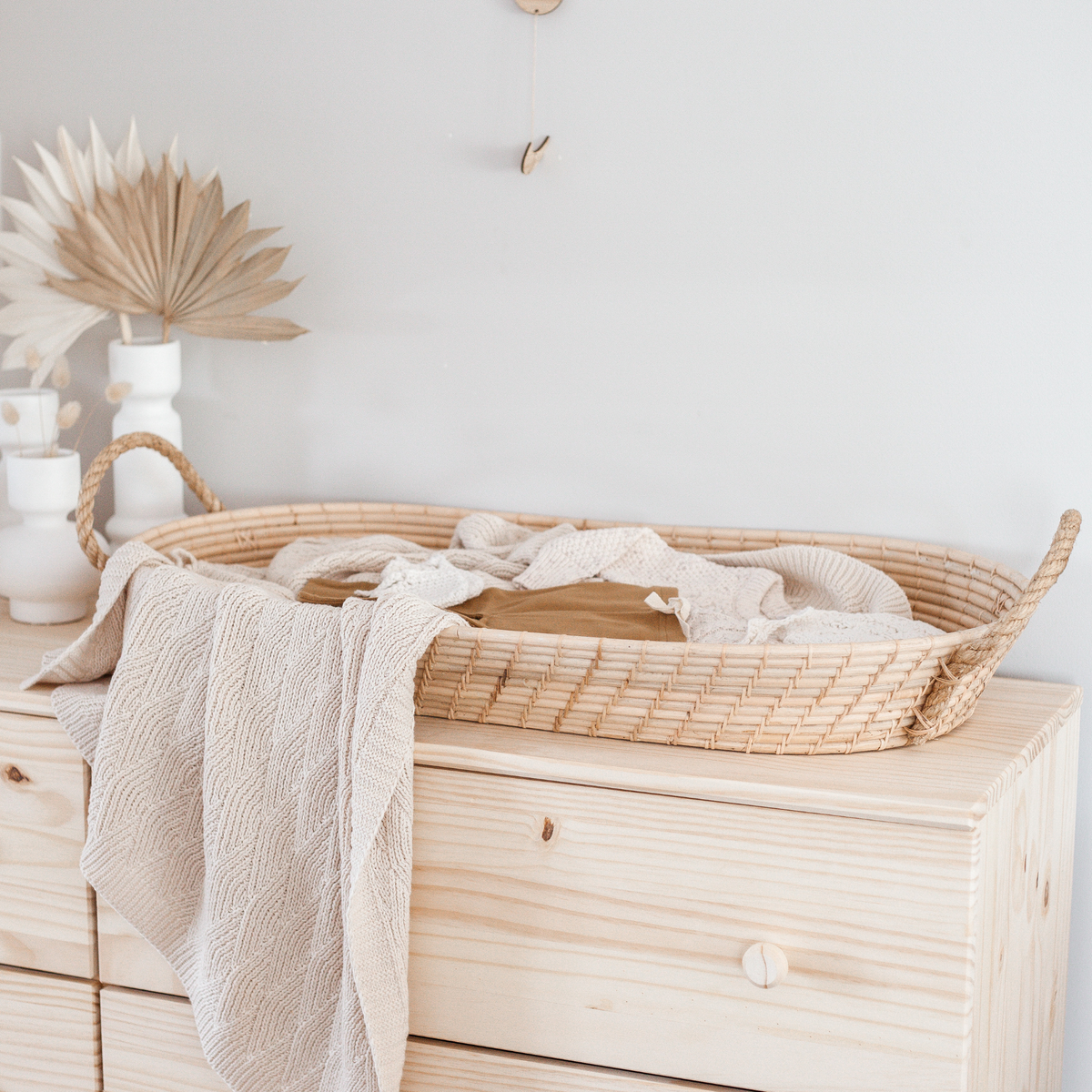 Ava Rattan Baby Change Basket - Harvest Design Living