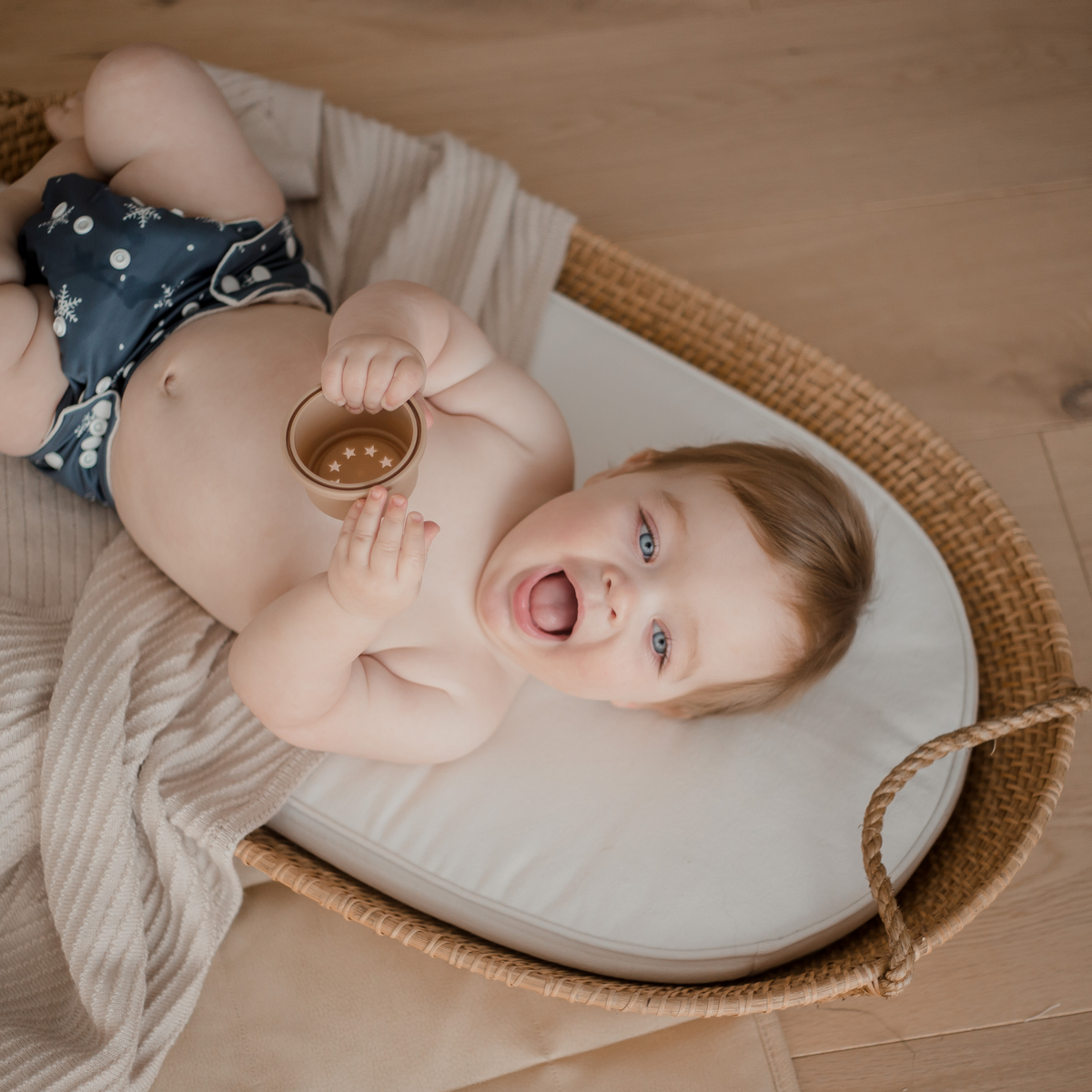 Ava Rattan Baby Change Basket - Harvest Design Living