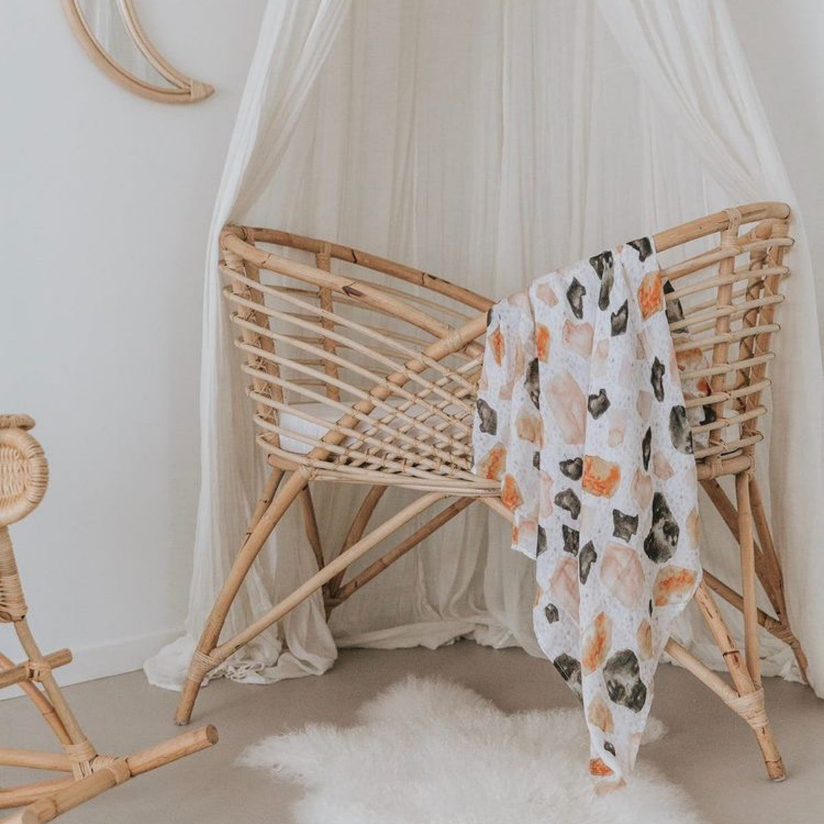 Zepher Rattan Bassinet-HarvestDesignLiving