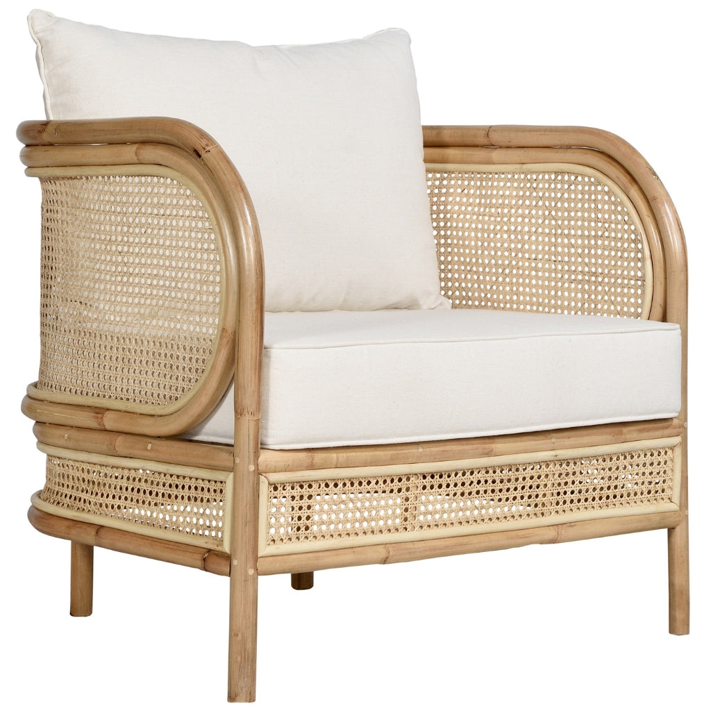 Hepburn Rattan Lounge Armchair