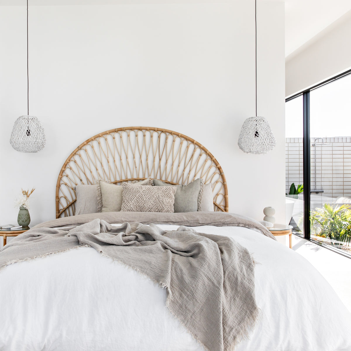 Adora Rattan Bed Head - Harvest Design Living