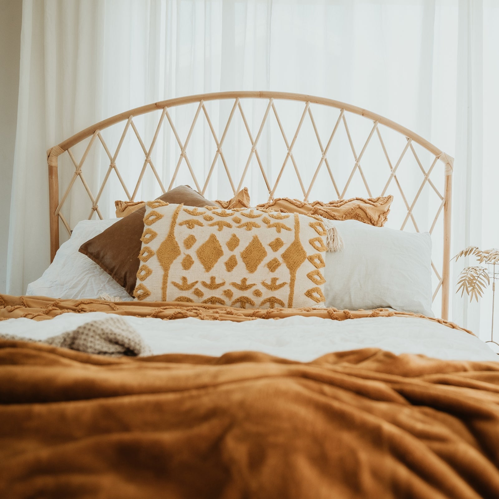 Bangalow Rattan Bed Head - Harvest Design Living