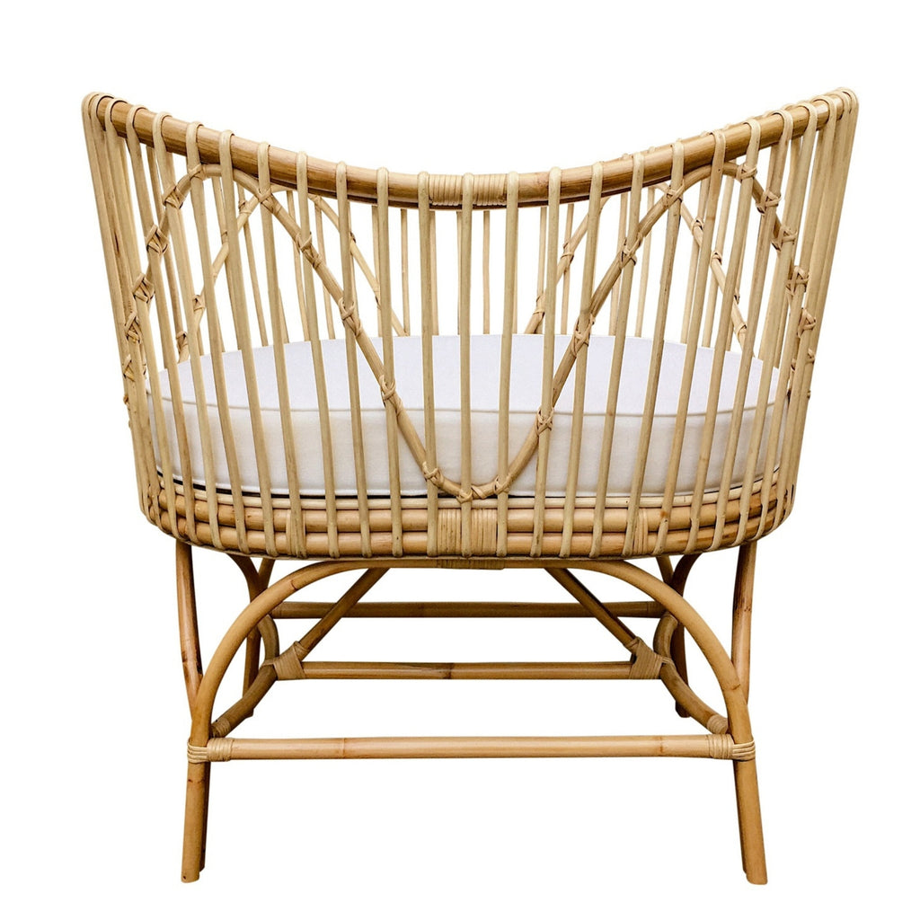 Charlotte Rattan Bassinet Cozy Baby Rattan Harvest Design Living