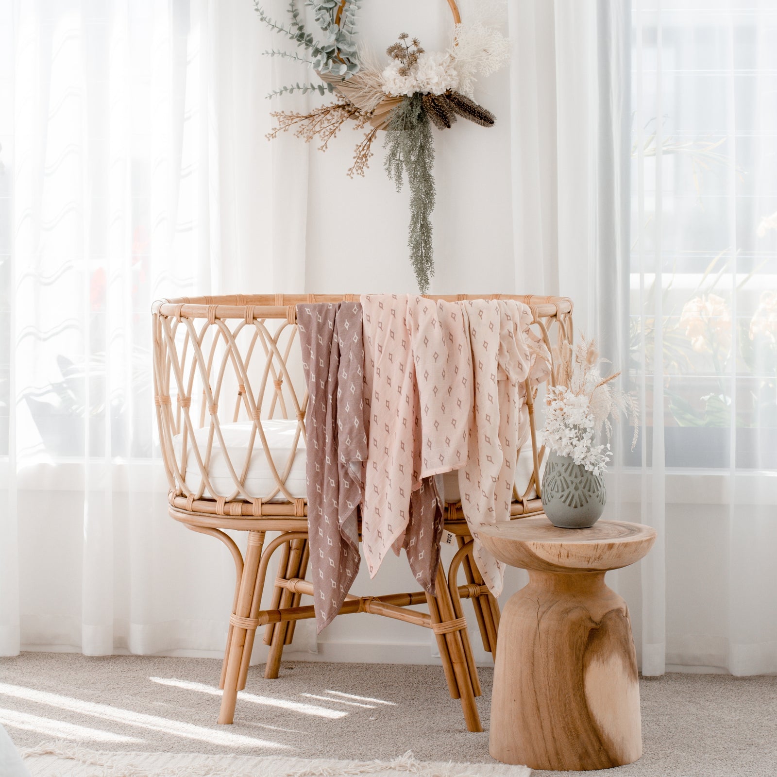 Coco Rattan Bassinet - Harvest Design Living