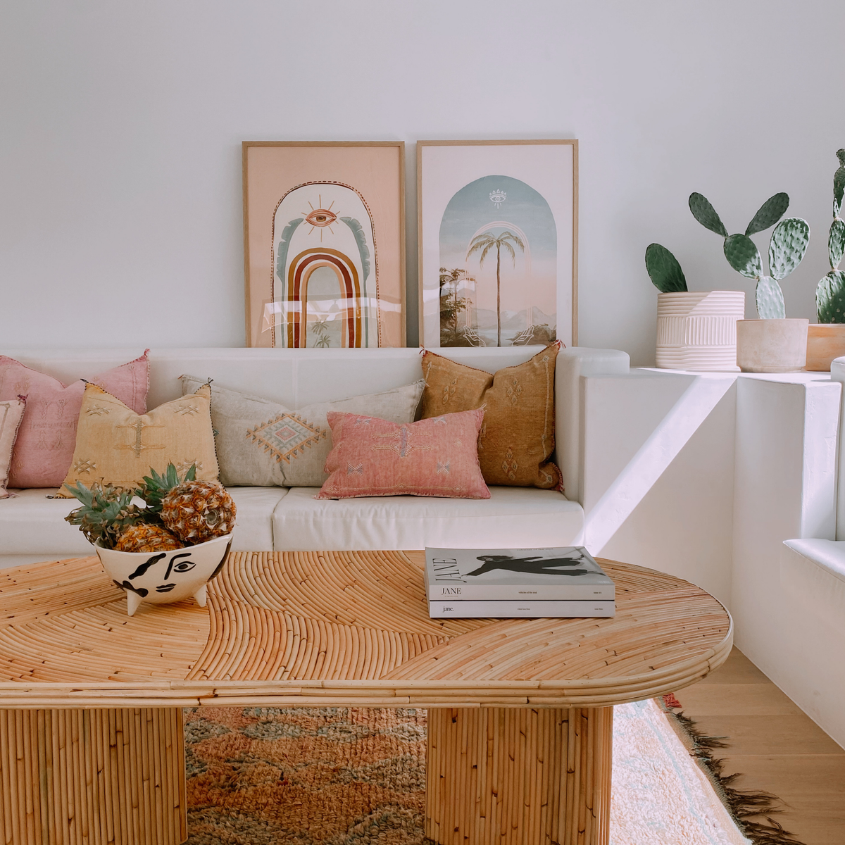 Cuba Rattan Coffee Table - Harvest Design Living