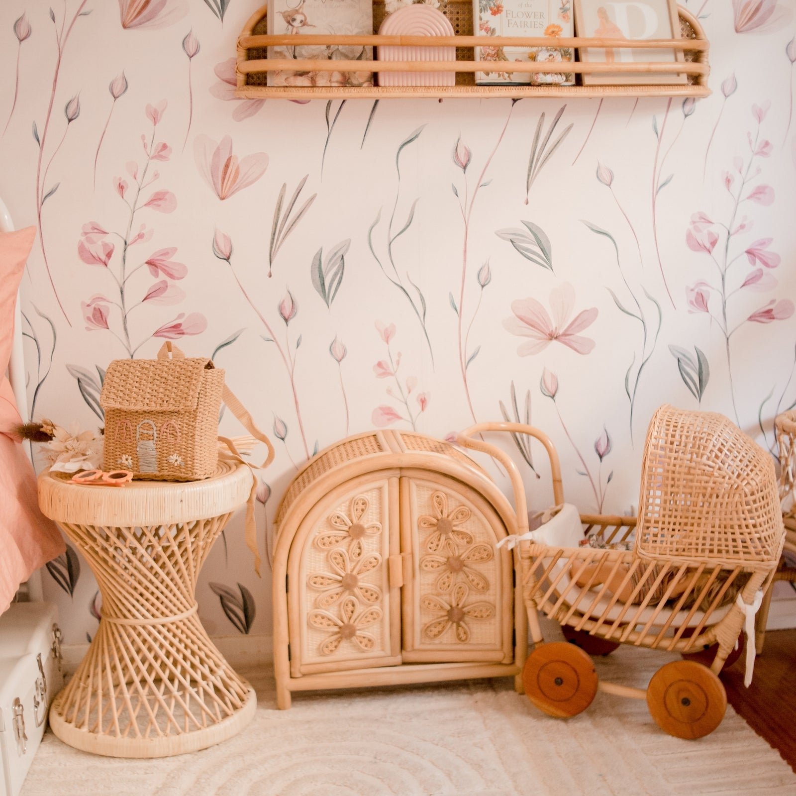 Flores Rattan Side Table - Harvest Design Living