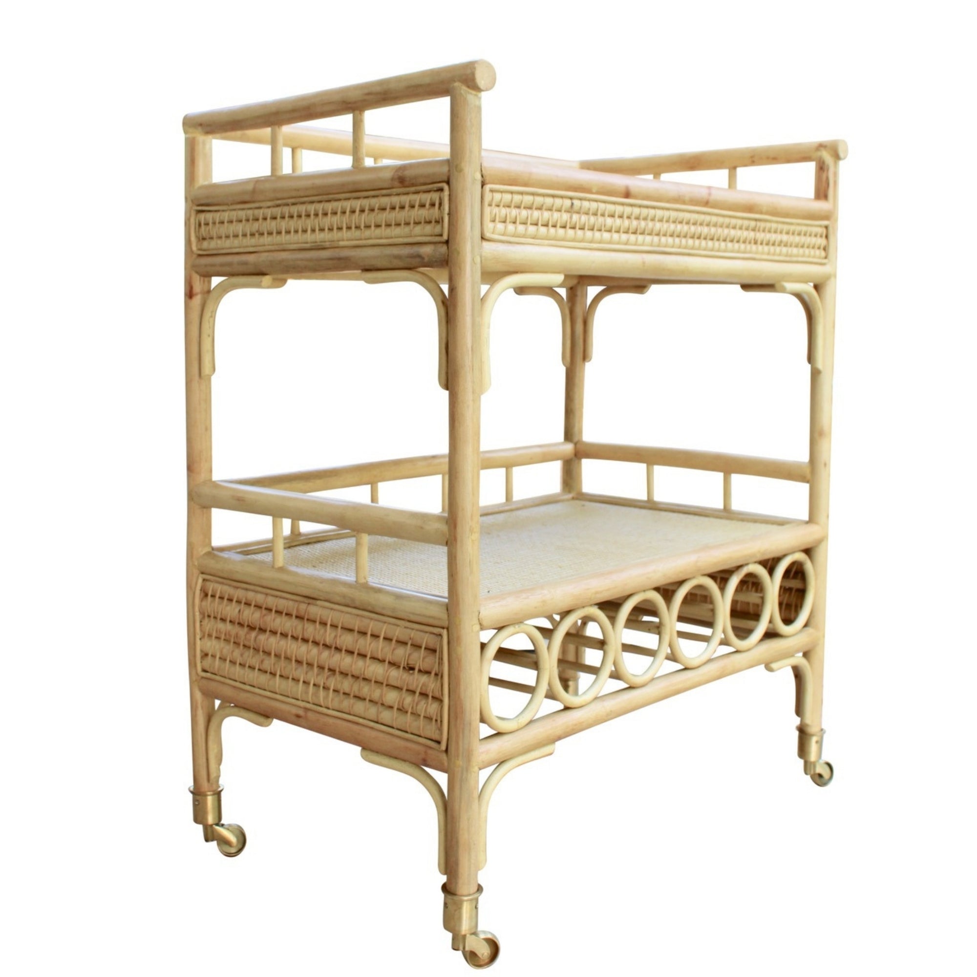 Kokomo Rattan Bar Cart Harvest Design Living