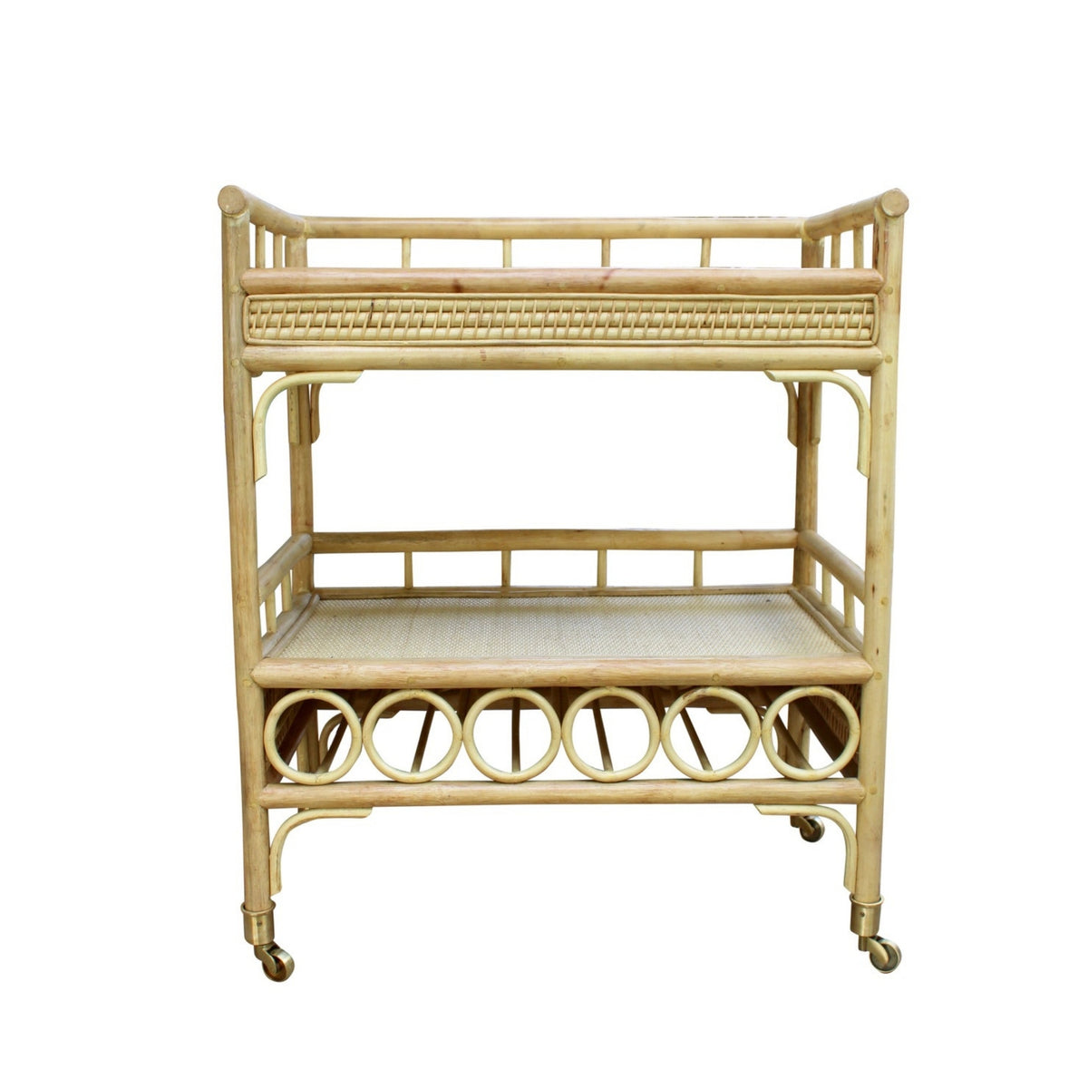 Kokomo Rattan Bar Cart Harvest Design Living