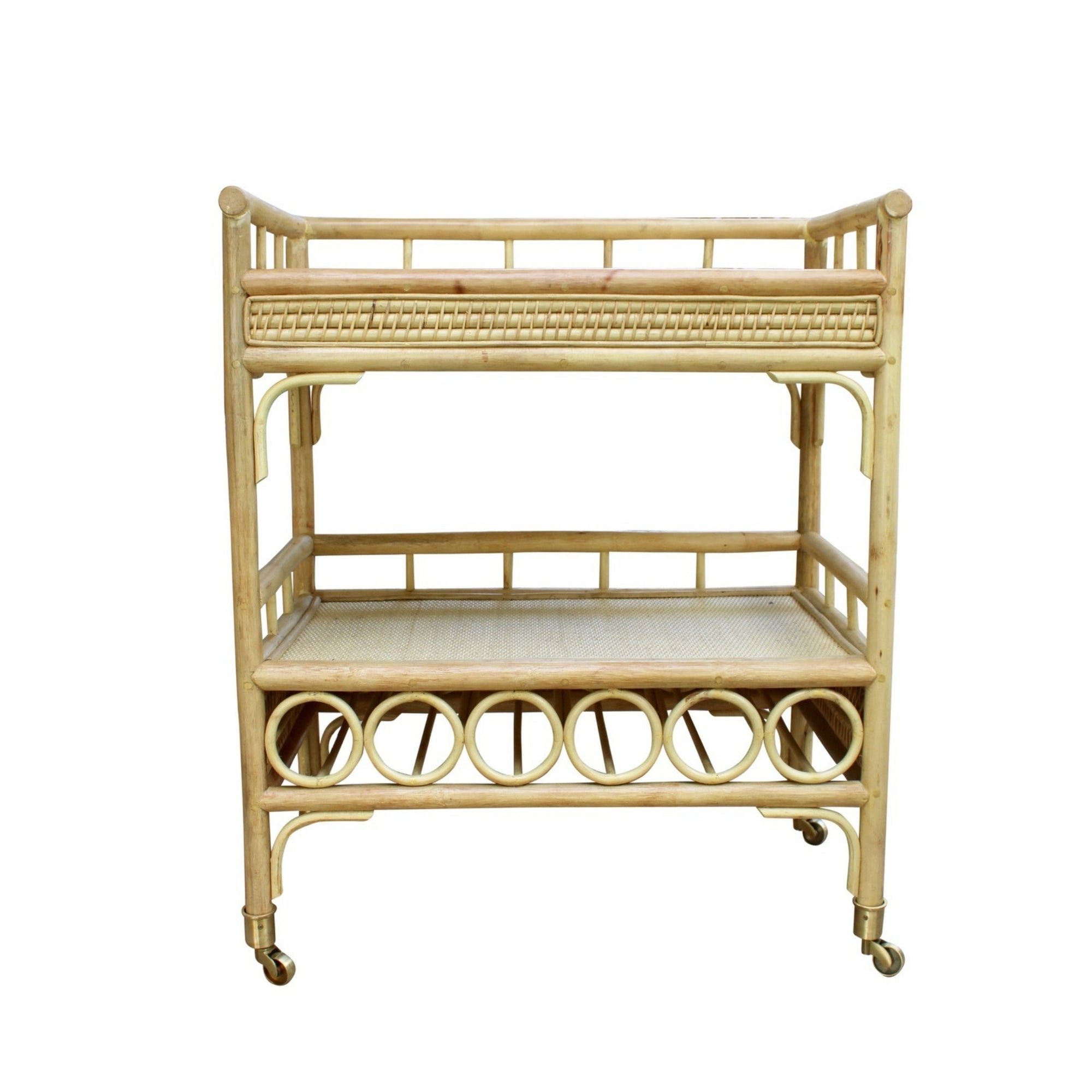 Kokomo Rattan Bar Cart Harvest Design Living