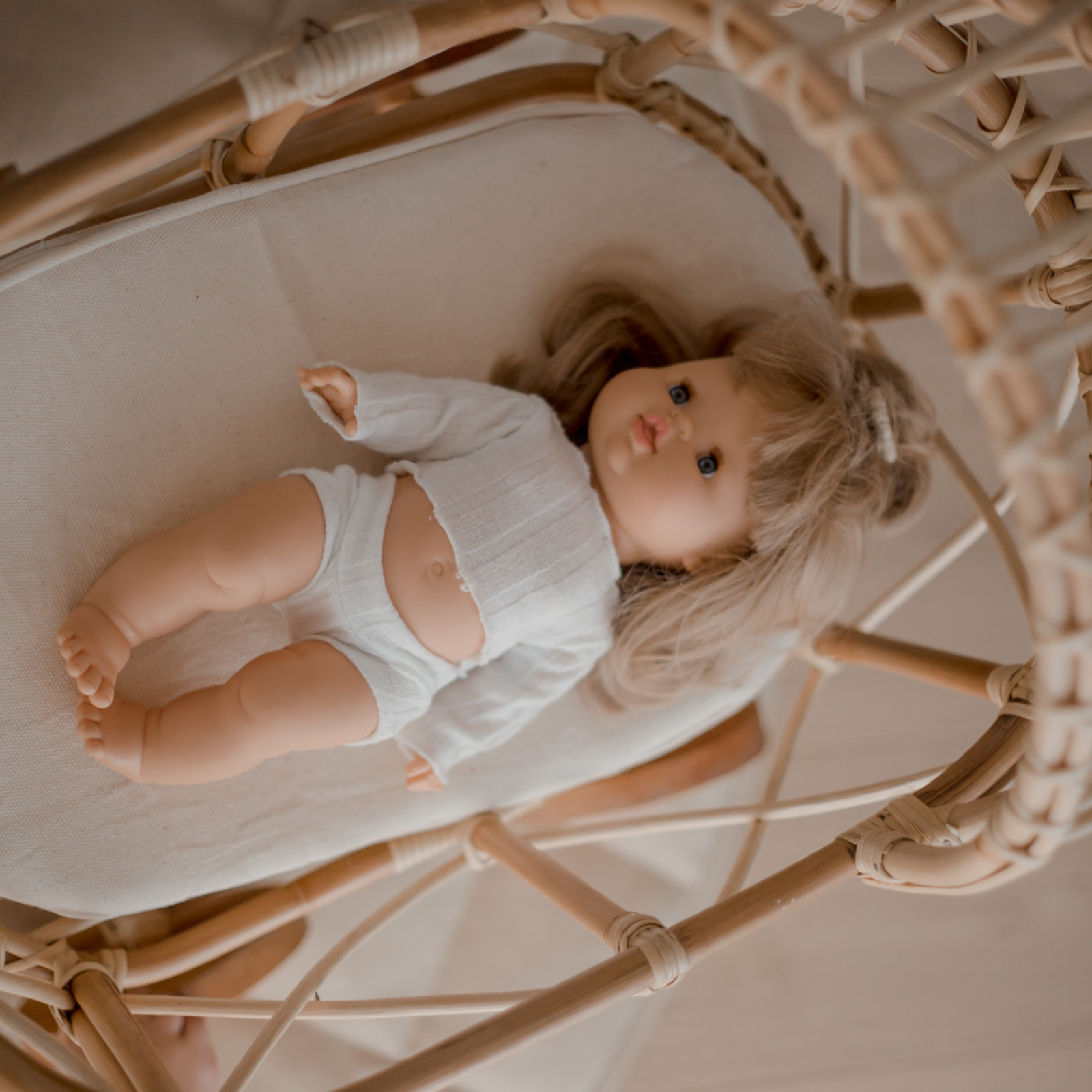 Lilli Rattan Doll Pram - Harvest Design Living