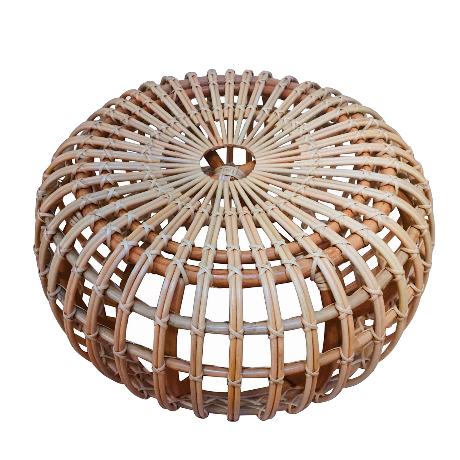 Lombok Rattan Ottoman - Harvest Design Living