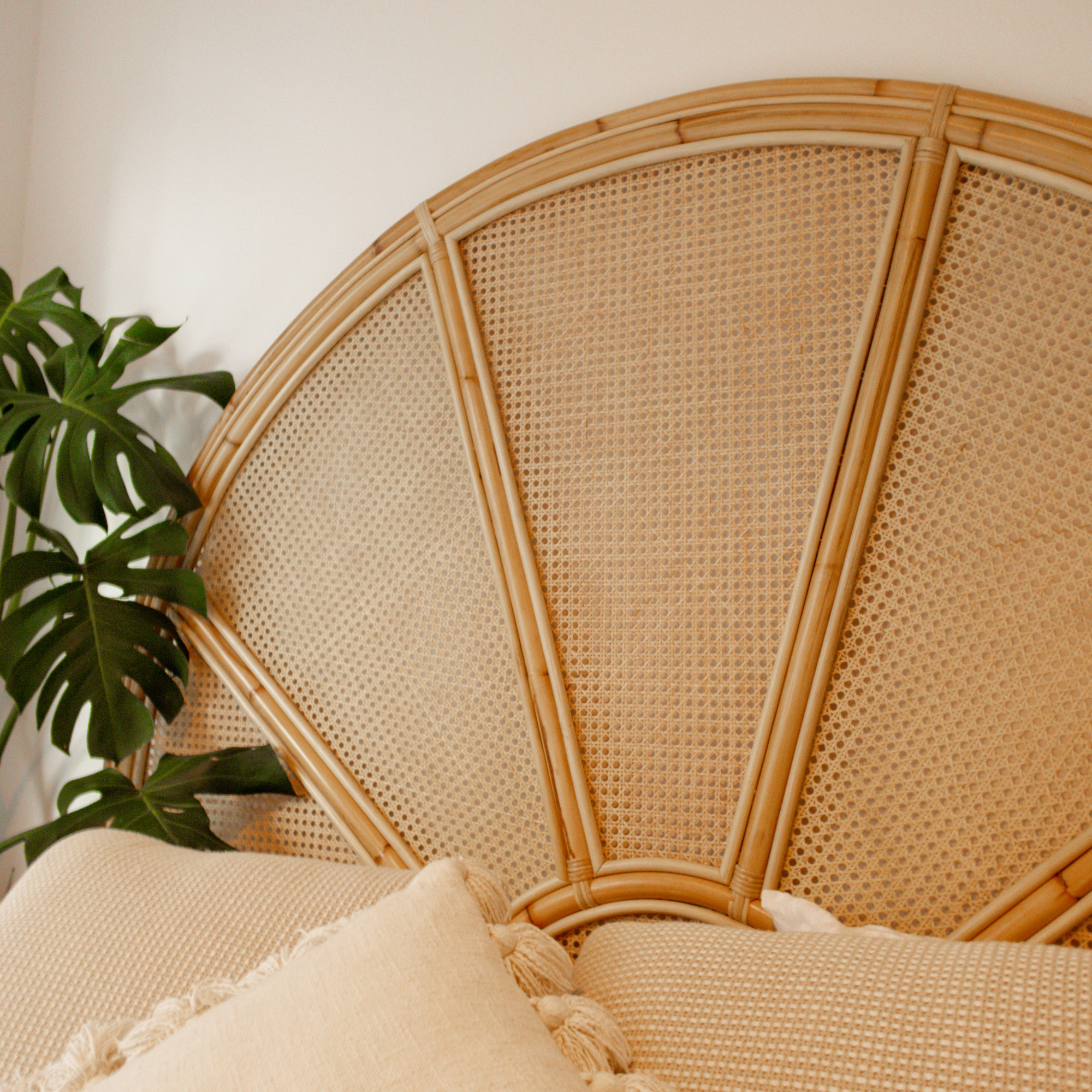 Sunrise Rattan Bed Head-HarvestDesignLiving