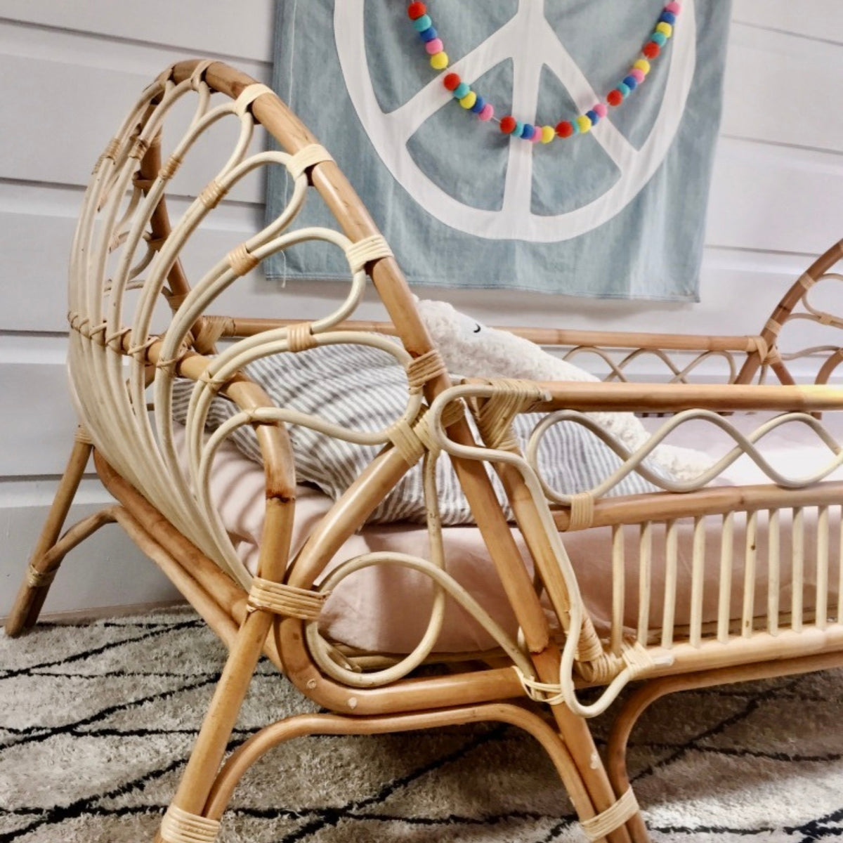 Tallow Rattan Bed Frame - Harvest Design Living