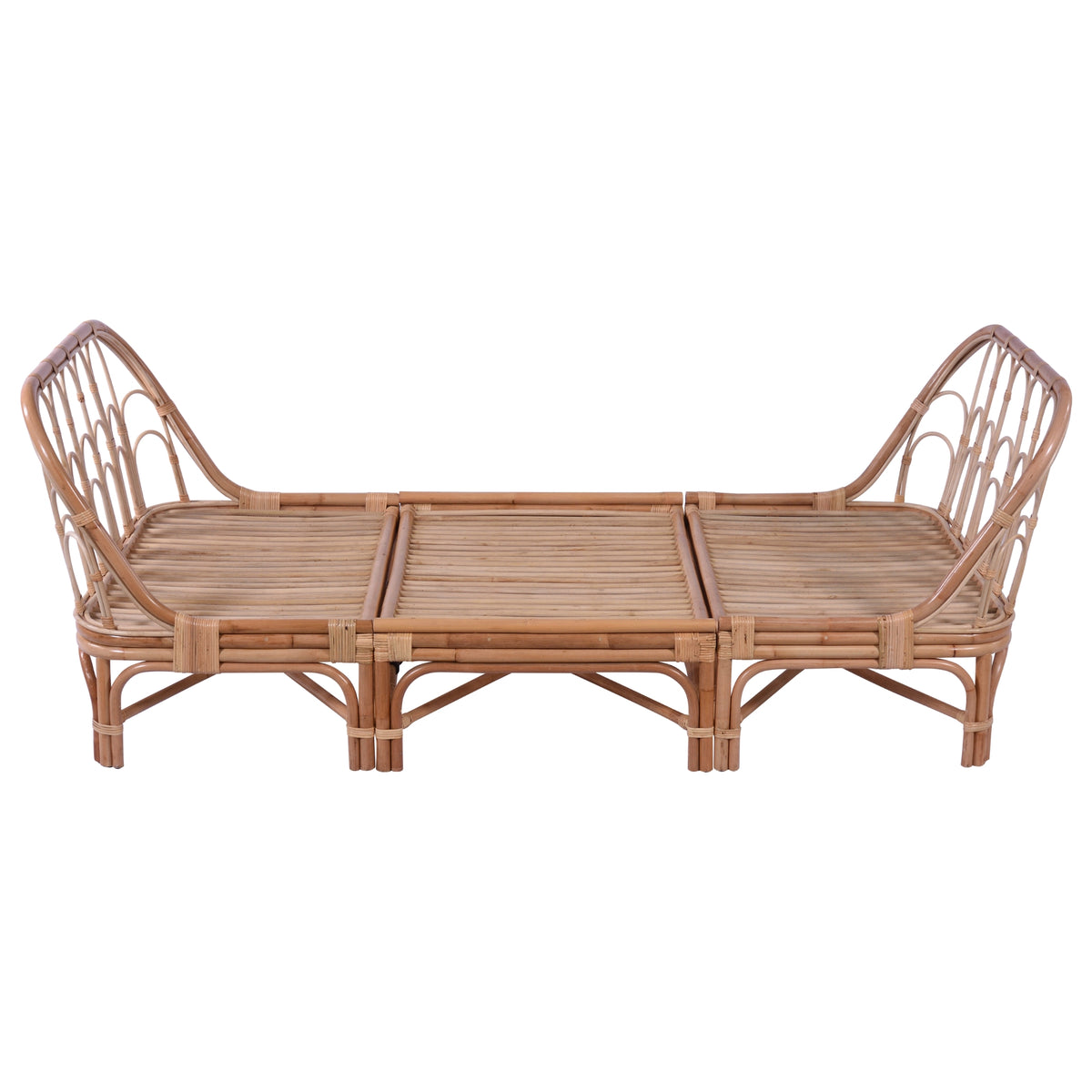 Luna 3-Piece Rattan Bed Frame