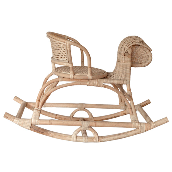 Gypsy Rattan Rocking Horse | Fun Rattan Toy - Harvest Design Living
