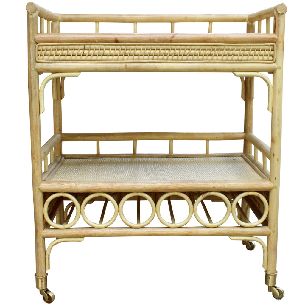 Kokomo Rattan Bar Cart Harvest Design Living