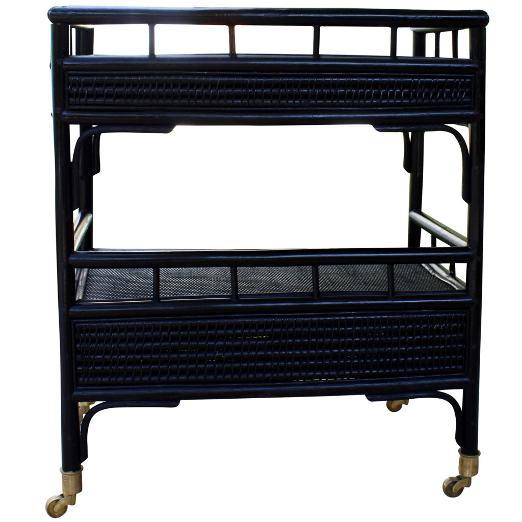 Kokomo Rattan Bar Cart Harvest Design Living
