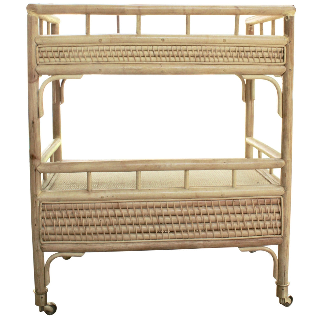Kokomo Rattan Bar Cart Harvest Design Living