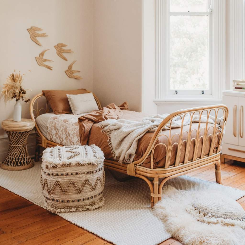 Luna Rattan Bed Frame - Harvest Design Living